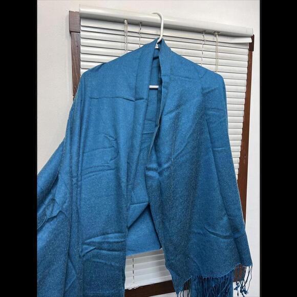 Accessories - Womens Winter Pashmina Long Velvet Silk Tassel Velour Scarf Shawl Wrap 33in X60